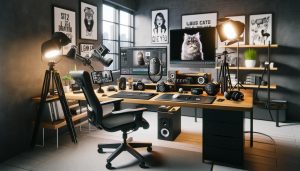 meja kerja konten kreator